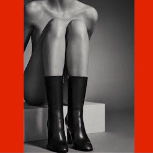 Via Spiga Adrinna Boots Mid Calf Black NWOB - Picture 8 of 8